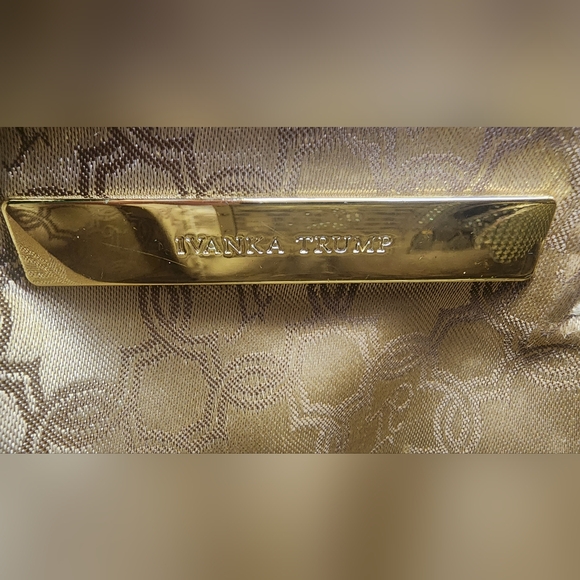 Ivanka Trump Green And Blue Satchel - Picture 13 of 13